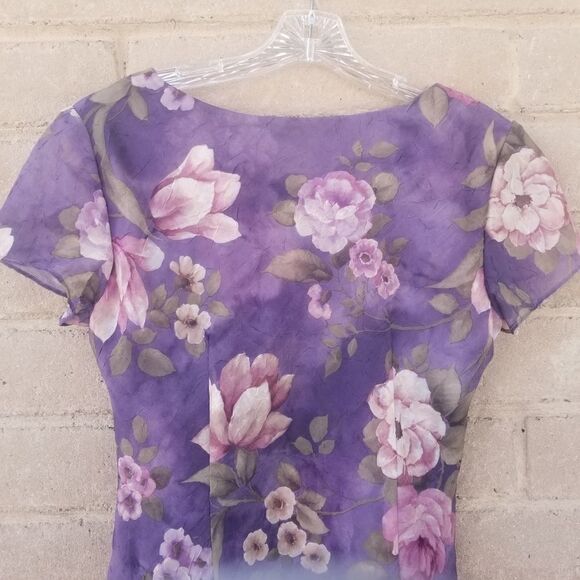 Jessica Howard Long Dress. Short sleeve - Picture 6 of 14